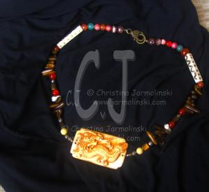 Antique Jade Dragon designed by Christina Jarmolinski