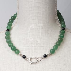 Green Jade Dragon "Art Jewelry" by Christina Jarmolinski
