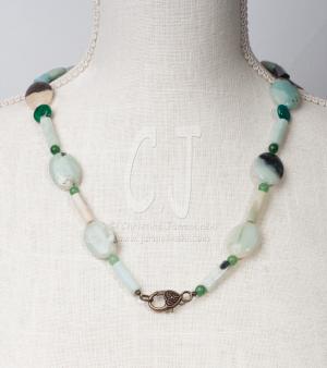 Amazonite Necklace "ART JEWELRY" by Christina Jarmolinski Amazonite Necklace "ART JEWELRY" by Christina Jarmolinski