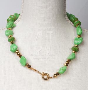 Spring is Here in green Turquoise by Christina Jarmolinski