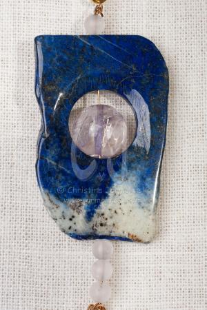 Lapis Lazuli Pendant IV by Christina Jarmolinski