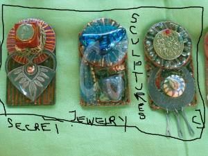 Jewelry Sculpture- Antique Secrets by Christina Jarmolinski Jewelry Sculpture- Antique Secrets by Christina Jarmolinski