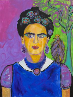 Frida in Blue