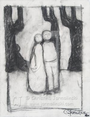 Couple in the Forest by Christina Jarmolinski