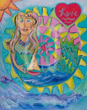 Funky Mermaid by Christina Jarmolinski