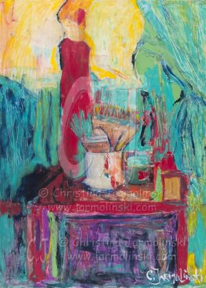 The Lady with the Red Dress by Christina Jarmolinski