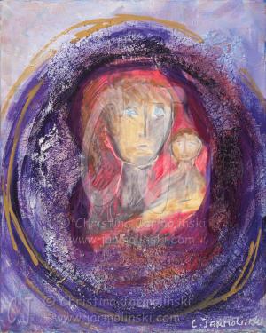 Madonna with Child by Christina Jarmolinski