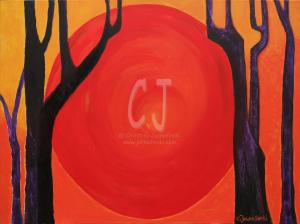 Sunset in the Forest