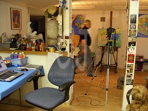 Rob de Koter at photo session at Malerhof Studio