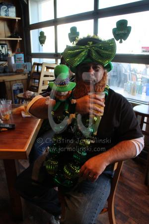 St. Patty's Day on the boardwalk of Ocean City, MD.  by Christina Jarmolinski