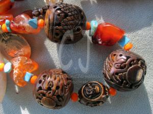 Tibetan Bone Necklace by Christina Jarmolinski