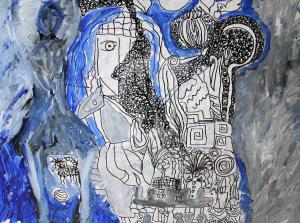 Where am I?-Mixed media  by Christina Jarmolinski