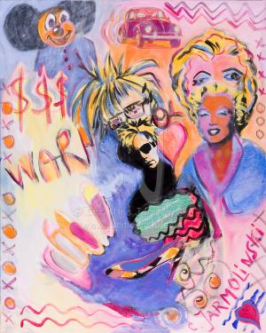Andy Warhol and Marylin Monroe -Pop Art by Christina Jarmolinski