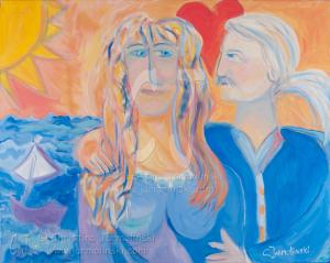 Lovers - Pop Art by Christina Jarmolinski