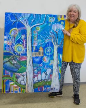 Christina Jarmolinski - Fine Art -Taennesberg - Painting -Town Hall - Rathaus