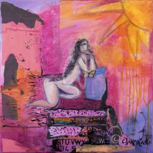 Relaxing in the Pink Room