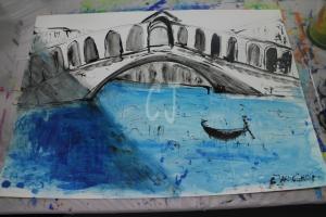 The Rialto Bridge, Venice  by Christina Jarmolinski 