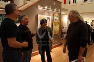  Ocean City Art Center - director Rina and artist Rob and visitors
