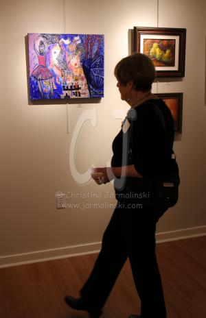 The Audition- Mixed Media by Christina Jarmolinski Winter Art Show in Ocean City, Maryland