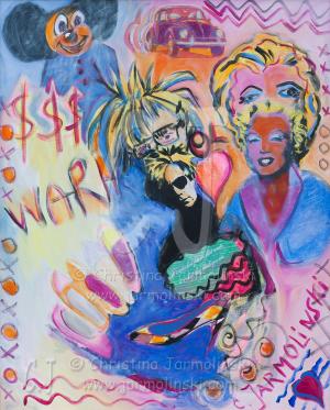 Andy Warhol and Marylin Monroe -Pop Art by Christina Jarmolinski