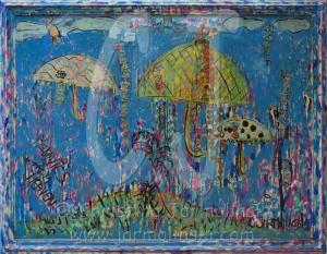 "Pennies from Heaven" assemblage by Christina Jarmolinski