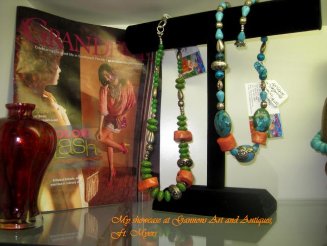 Grandeur and my showcase at Gannon's Art and Antiques by Christina Jarmolinski