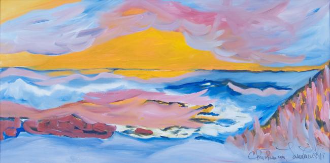 Sunset on the Gulf of Mexico by Christina Jarmolinski