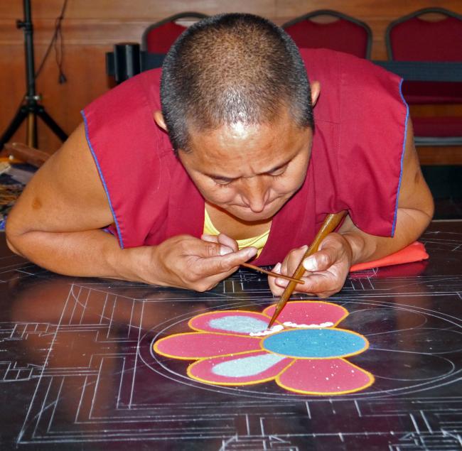 Tibetan Monks and Mandala Day 2 photos by Christina Jarmolinski