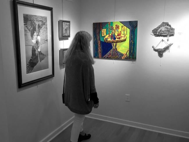 Rendezvous I acrylic by Christina Jarmolinski