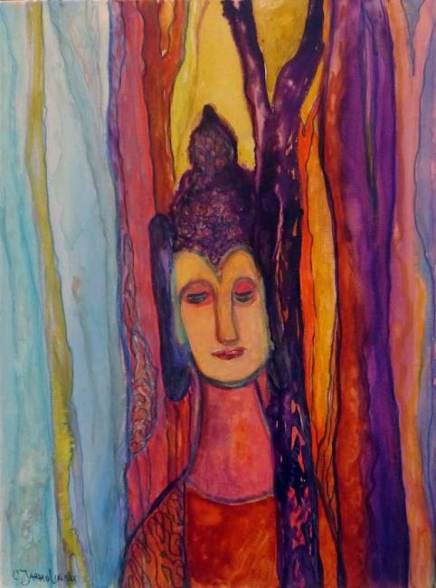 Buddha in the Forest by Christina Jarmolinski