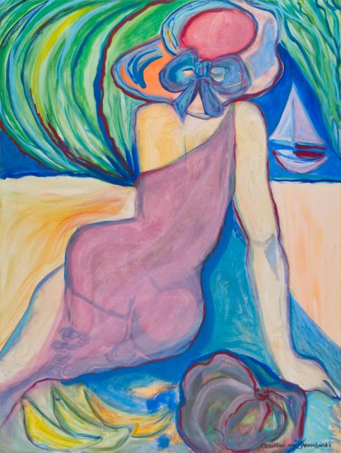 Lady with Sunhat by Christina Jarmolinski