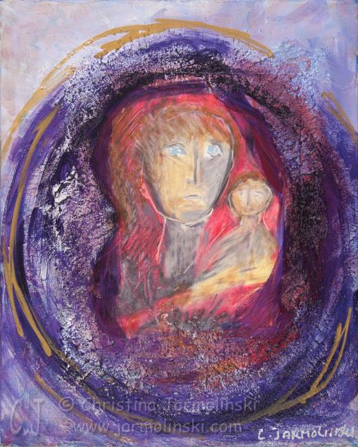 Madonna with Child by Christina Jarmolinski