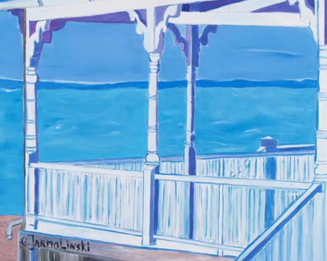 Ocean Porch View by Christina Jarmolinski Ocean Porch View by Christina Jarmolinski