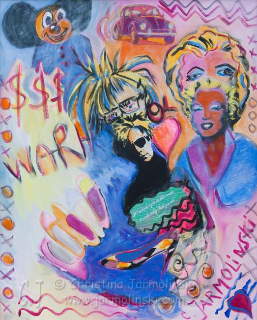 Andy Warhol and Marylin by Christina Jarmolinski