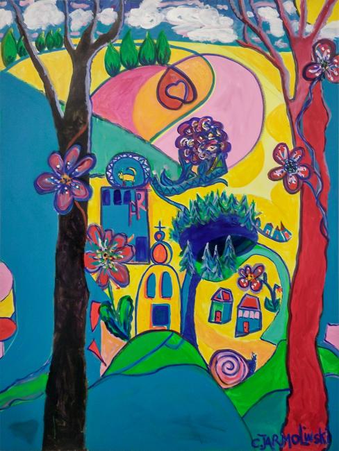 A Walk through the Village by Christina Jarmolinski