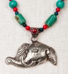 Good Luck Tibetan Elefant in Ornate Handcrafted Silver