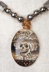 Dia de Muertos Pendant necklace by Christina Jarmolinski Dia de Muertos Pendant necklace by Christina Jarmolinski
