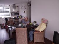 Rob de Koter and Christina Jarmolinski eating "Dutch Style Herrings"