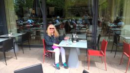 Enjoying Lunch at the Lenbachhaus terrace