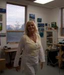 Angela in her studio at CAN Gallery