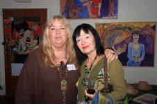 Art Collector, Ingrid Simmross of Christina Jarmolinski's art at Christina's Art show