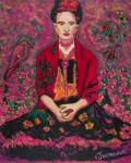 Frida in the Fields of Flowers by Christina Jarmolinski