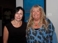 Claudia Goode, curator of Act Gallery and me
