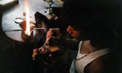 India-Silversmith's Workshop in Poona (Puna) 