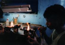 India-Silversmith's Workshop in Poona (Puna) 