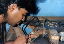 India-Silversmith's Workshop in Poona (Puna) 
