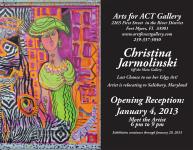 Art Show at Art for Act 2013 Christina Jarmolinski -Photos by Rob de Koter