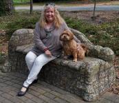 Lakshmi and I at Rehoboth Art League by Christina Jarmolinski
