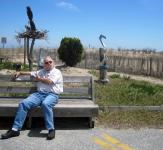 Rob enjoying his Birthday - Art and Ocean by Christina Jarmolinski