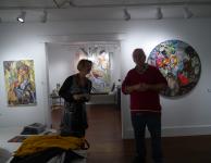 Anita Perghini-Raeber withRob de Koter at  Anita's Gallery in Rehoboth, MD.
